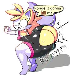 1boy 1femboy anthro ass ass_cleavage ass_focus big_ass bubble_butt bulge butt_crack canid canine dumptruck_ass fat femboy feminine feminine_male fox furry girly huge_ass large_ass looking_back male male_only ripped_bodysuit ripped_clothing rouge_the_bat_(cosplay) sega senor9 sonic_(series) sonic_the_hedgehog_(series) squat squatting sweat sweaty_body sweaty_butt tails tails_the_fox tearing_open_bottoms thick thick_ass thick_boy thick_thighs wide_hips