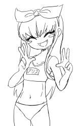 1female 1girls 5_fingers alice artist_request female fnf friday_night_funkin funkg monochrome navel text