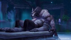 16:9 3d_(artwork) 3d_animation animated anthro anthro_on_anthro anus ass balls blender_(software) blizzard_entertainment boraluswilly canid canine canis detailed_background digital_media_(artwork) duo erection face_fucking fellatio full_moon genitals glans glowing glowing_eyes hi_res humanoid humanoid_genitalia humanoid_penis irrumatio male male/male mammal moon moonwell multiple_angles muscular muscular_male no_sound oral oral_penetration pecs penetration penile penis sex short_playtime tagme thrusting video warcraft were werecanid widescreen wolf worgen world_of_warcraft