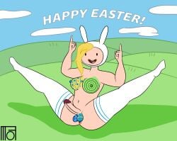 1futa adventure_time anus areolae ass balls ballsack big_breasts blonde_hair bodypaint breasts bunny_girl easter easter_bunny easter_egg erection fionna_and_cake fionna_campbell fionna_the_human_girl futa_only futanari high_socks human kneesocks light-skinned_futanari light_skin moffoffo nipples nude painting penis self_upload showing_ass showing_breasts showing_off solo solo_futa testicles