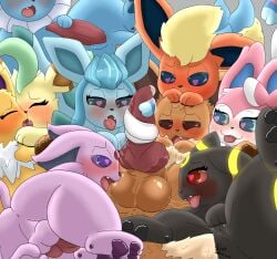 absurd_res animal_genitalia animal_penis anus aroused ass ball_worship balls big_butt black_body black_fur blue_body blue_skin bodily_fluids bow_ribbon brown_body brown_fur canid canine_genitalia canine_penis detailed dripping eevee eeveelution erection espeon feelers female female/female feral feral_on_feral fin flareon french_kissing fur gay generation_1_pokemon generation_2_pokemon generation_4_pokemon generation_6_pokemon genital_fluids genital_slit genitals glaceon group group_sex heart-shaped_pupils heart_eyes heart_symbol hi_res ice jolteon kissing knot leafeon leaking_precum long_tail looking_pleasured male male/female male/male mammal masturbation nintendo orange_body orange_fur pawpads paws penile penis penis_worship pink_body pink_fur pokemon pokemon_(species) precum precum_drip pussy ribbonjob ribbons sex sheath size_difference sparkchu01 sylveon tail tail_fin tan_body tan_fur thick_thighs umbreon vaporeon vein white_body white_fur wide_hips yellow_body yellow_fur