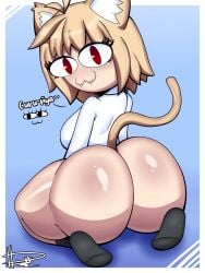 1girls ass dn28_art female female_only neco-arc shortstack tagme tsukihime type-moon