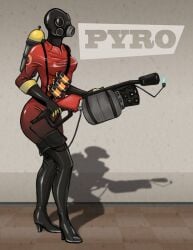 fempyro high_heel_boots high_heels tagme team_fortress_2