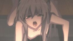 animated brother_and_sister canonical_sex female grey_hair incest kasugano_haruka kasugano_sora offscreen_character screencap solo twincest twins yosuga_no_sora