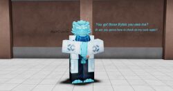 1boy 1male 3d byte_(molecular_breakdown) clothed crossed_arms erection first_porn_of_character fur furry furry_only humanoid_penis male_only molecular_breakdown murrcrawler only_male roblox roblox_game self_upload smug_face solo_male tagme text