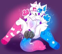 <3 1girls abdominal_bulge animal_ears anthro balls balls_deep big_penis blue_eyes blue_fur bodily_fluids breasts cat_ears clitoris crescent crystal_(kittydogcrystal) cum cum_in_pussy cum_inside diamond_(shape) dildo dildo_in_pussy disembodied_penis dog_ears eyelashes female female_focus freckles fur furry furry_only gradient_fur hair_tuft heart heart-shaped_pupils heterochromia huge_penis hybrid hyper_penis hyper_stomach_bulge kittydog_(species) kittydogcrystal looking_pleasured multicolored_fur nipples paw pawpads pectoral_bulge pink_eyes pink_fur purple_fur pussy pussy_juice saliva socks socks_only sparkles star_(symbol) stomach_bulge stomach_deformation tail text tongue tongue_out vaginal vaginal_penetration vaginal_sex white_fur youtube youtuber