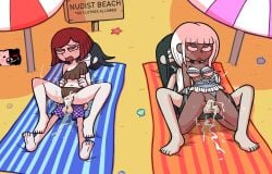 2boys 2girls alternate_version_available balls bikini black_hair black_hair_male blue_eyes blue_eyes_female chocolate_and_vanilla cum cum_in_pussy cum_inside danganronpa danganronpa_v3 danganronpa_v3:_killing_harmony dark-skinned_female hetero_sex heterosexual krusha64612042 light-skinned_female long_hair long_hair_male male/female multiple_boys multiple_girls new_danganronpa_v3 ouma_kokichi penis purple_eyes purple_eyes_male purple_hair purple_hair_male red_eyes red_eyes_female red_hair red_hair_female reverse_cowgirl_position sex shinguji_korekiyo short_hair straight straight_sex swim_trunks vagina vaginal_penetration vaginal_sex white_hair white_hair_female yellow_eyes yellow_eyes_male yonaga_angie yumeno_himiko