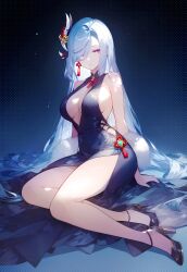 shenhe (genshin impact) from genshin impact by diffirresponsibly