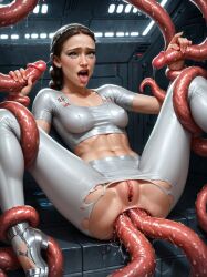 1girls ai_generated anal anal_sex anal_tentacle female makychan medium_breasts padme_amidala partially_clothed pussy rough_sex star_wars tentacle tentacle_penetration tentacle_sex