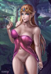 1girls absurd_res babydoll bare_legs big_breasts brown_hair cleavage crown dress female female_focus flowerxl high_res jewelry lingerie long_hair looking_at_viewer nintendo princess_zelda purple_dress pussy solo the_legend_of_zelda the_legend_of_zelda:_twilight_princess twilight_princess video_game_character zelda_(twilight_princess)