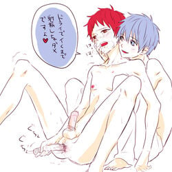 kuroko's_basketball kuroko_no_basuke male_only seijuro_akashi tagme tetsuya_kuroko