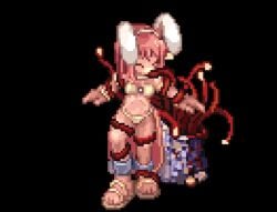 animated bunny_ears captured captured_heroine dancer dancer_(ragnarok_online) female female_only oral penomena pixel_art ragnarok_online rape red_hair tentacle