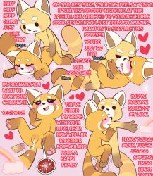 absurd_res after_sex aggressive_retsuko aggretsuko ailurid anthro blush bodily_fluids colored cuddling cum cum_drip cum_in_pussy cum_inside dialogue dripping duo english_text entwined_tails female french_kissing genital_fluids genitals heart_symbol hi_res humanoid_genitalia humanoid_penis impregnation impregnation_request kissing male male/female mammal penis porldraws pussy red_panda resasuke retsuko sanrio sex simple_background sweat tail tail_coil tail_wraps talkative text tongue vaginal_penetration wraps yapping