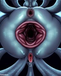 abyss ai_generated ambiguous_species anus big_gape black_background darkeffect dicksucking_creature dilated_cervix female_only gape gaping gaping_cervix gaping_pussy huge_gape hyper_gape hyper_pussy inviting_to_sex monster monster_girl nightmare_fuel parasite presenting_cervix presenting_pussy pussy tentacle tentacles unknown_species unusual_anatomy unusual_genitalia unusual_pussy