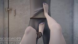 1boy 1girls 3d animated barefoot bathroom clothed eyewear_on_head feet female_pov footjob honkai:_star_rail honkai_(series) penis pov silver_wolf_(honkai:_star_rail) sodeno19 sound tagme undressing video