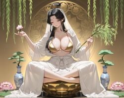 ai_generated artistic asian avalokitesvara bare_body bare_skin bodhisattva breasts buddhism buddhist close-up_pussy curvy detailed_breasts detailed_buttocks detailed_nipples detailed_pussy detailed_vulva detailed_yoni devotional divine eastern ethereal feminine full_buttocks full_nudity graceful guan_yin guanyin holy implied_sex large_breasts large_buttocks long_hair nude pussy pussy_juice quan_yin religious religious_eroticism reverence sacred serene spiritual spiritualism