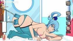 1girls alternating_thrusts anal anal_insertion anal_sex animated aqua_(konosuba) ass bent_over blue_hair bouncing_breasts breasts clothed clothed_sex clothing cum cum_in_ass cum_in_pussy cum_inside dildo dildo_in_ass dildo_in_pussy dildo_insertion dildo_penetration dotartnsfw double_insertion double_penetration dripping dripping_cum dripping_pussy expansion female female_only hole_house kneeling kono_subarashii_sekai_ni_shukufuku_wo! leggings legs legwear machine moan moaning moaning_in_pleasure mp4 nipples on_knees orgasm orgasm_face panties panties_aside penetrable_sex_toy penetration pussy pussy_ejaculation pussy_juice pussy_juice_drip sex_machine sex_toy solo solo_female sound sound_effects squirt squirting thick thick_thighs thighhighs tight_clothing tight_fit topless transformation vagina vaginal_insertion vaginal_masturbation vaginal_penetration vaginal_sex video wet wet_pussy