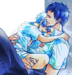 daiki_aomine kuroko's_basketball kuroko_no_basuke male_only tagme tetsuya_kuroko