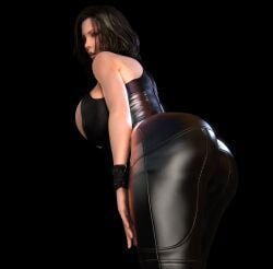 1girls 3d 3d_(artwork) alternate_ass_size alternate_breast_size ass asymmetrical_hair big_ass black_hair breasts breasts_bigger_than_head breasts_bigger_than_torso cleavage clothed clothed_female gigantic_breasts hair_over_one_eye hips hourglass_figure huge_ass huge_breasts kate_beckinsale large_ass leaning_forward looking_at_viewer selene_(underworld) skin_tight slim_waist thick_thighs thighs tight_clothing top_heavy top_heavy_breasts underworld upper_body vaako wide_hips