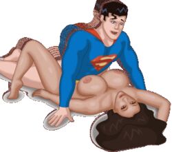 1boy 1girls animated barefoot big_breasts bottomless bouncing_breasts breasts celebrity cleavage dc dc_comics deep_penetration denise_milani feet female happy_sex large_breasts male mating_press meet_'n'_fuck_games meet_and_fuck missionary_position moaning nude orgasm rull_cleavave sex straight superman superman_(series) vaginal_penetration