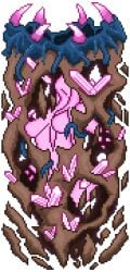 belly_button breasts celestial_pillars crystas enslaved monster monster_girl nebula_pillar pink_hair pink_skin sprite sprite_art tentacle terraria transparent_background xbubba1995x