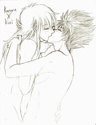 2boys hiei kurama_(yu_yu_hakusho) male male_only tagme yaoi yu_yu_hakusho