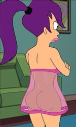 ass colormehorny dat_ass futurama purple_hair tagme turanga_leela