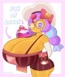 alchemist_cookie big_breasts breasts breasts_bigger_than_head cookie_run cookie_run_kingdom cookie_run_ovenbreak deviantart female female_only fromariels glasses tagme