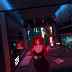 1girls 3d 3d_model animated big_breasts bouncing_breasts clothed friday_night_funkin girlfriend_(friday_night_funkin) girlfriend_(shadsterwolf) kallylady red_hair shadsterwolf sound tagme tease teasing trepidation_gf_(friday_night_funkin) video vrchat vrchat_avatar