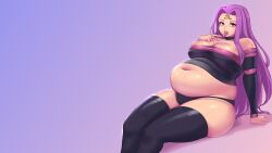 bbw belly_overhang big_belly big_female blush blushing chubby chubby_female embarrassed fat fat_ass fat_female fat_fetish fat_girl fat_woman fate/stay_night fate_(series) fatty kipteitei large_female obese obese_female overweight overweight_female panties pig plump pork_chop rider thick_thighs tight_clothes tight_clothing tight_fit tubby wallpaper weight_gain