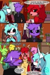 anthro anthro_on_anthro bassilixxx23 catnap catnap_(poppy_playtime) comic crafty_corn craftycorn critters_(poppy_playtime) poppy_playtime smiling_critters