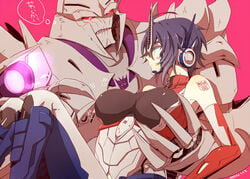 1boy 1girls armor big_breasts blue_hair breasts female humanformers male male/female megatron optimus_prime robot robot_boy rule_63 short_hair tagme transformers transformers_prime unknown_artist