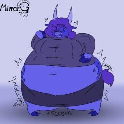 big_breasts blueberry_inflation breasts cleavage female furry huge_breasts inflation mirrorgs tagme thick_thighs wide_hips