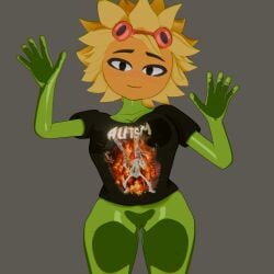 big_ass big_breasts female_only huge_ass huge_breasts kevin panties plants_vs_zombies plants_vs_zombies:_heroes pvz shadow2405 solar_flare_(pvz) t-shirt tights