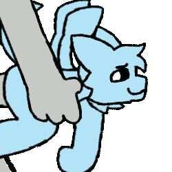 2d_animation all_the_way_through anal anal_sex animated anthro canid canine changed_(video_game) duo fleshlight_position low_res male male/male mammal motion_tweening mushroomwolf penetration squid_dog_(changed) thumbnail