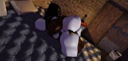 1boy1girl abs bed bedroom big_ass big_butt big_thighs black_guy black_hair brick_wall dark-skinned_male freckles freckles_on_ass freckles_on_butt lay laying_down laying_on_bed laying_sex muscles muscular muscular_male pale-skinned_female pale_skin roblox roblox_condo roblox_game roblox_studio robloxian sex thighs white_girl white_skinned_female