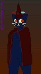 anthro bottomless breasts feline female invisiblebucket mae_(nitw) night_in_the_woods pixel_art pussy solo