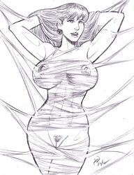 black_and_white marvel mary_jane_watson michael_powell sketch spider-man_(series) tagme