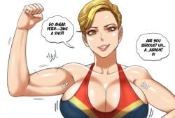 1girls avengers big_ass big_breasts breasts captain_marvel carol_danvers curvaceous curvy curvy_figure digital_media_(artwork) female hips hourglass_figure marvel marvel_comics mature mature_female slim_waist superhero superheroine thick thick_hips thick_legs thick_thighs thighs top_heavy tora_tora voluptuous waist wide_hips