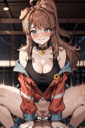 ai_generated brown cowgirl_position dog_ears dog_girl hair huge_breasts latam_virtual_youtuber lilybell_vt long_hair nude oneeshi ponytail pov ricochetk sex smile vaginal_penetration virtual_youtuber vtuber vtuberfanart wide_hips