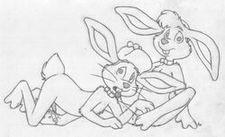 amarimasi bert bunny collar cunnilingus furry gert incest line_art lineart oral penis rabbit stay_alert_stay_safe