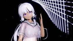 1boy 1girls 3d animated ass azur_lane cum cum_in_pussy cum_on_face dancing dark-skinned_female dark_skin ejaculation female grey_hair illustrious_(azur_lane) large_breasts long_hair magicalpangpang male missionary_position mmd mp4 music navel nipples paizuri purple_eyes sex sex_from_behind sound straight tagme tanlines vaginal_penetration video white_panties white_thighhighs