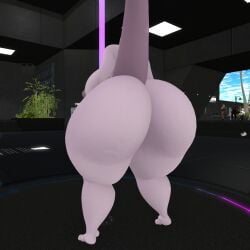 3d big_ass big_breasts breasts bubble_butt female ferialexonar huge_ass huge_breasts mewtwo nintendo pokemon pokemon_(species) second_life thick_thighs wide_hips