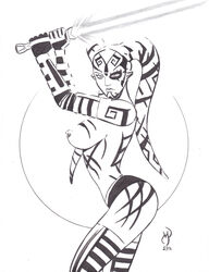 2012 alien black_and_white darth_talon lightsaber michael_powell sith sketch star_wars star_wars:_legacy tagme tattoo twi'lek