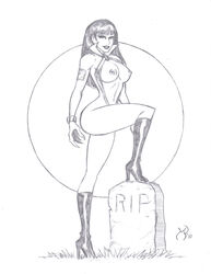 black_and_white michael_powell sketch tagme vampirella