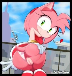 absurd_res accessory amy_rose anthro ass ass_focus bare_legs bent_over big_ass big_ass_(female) big_butt big_butthole boots bubble_ass bubble_butt butt_crack butt_focus clothed clothing curvy_figure delicioussoup dress eulipotyphlan female female_anthro female_only footwear fur furry furry_only green_eyes hair_accessory hairband hammer hedgehog hedgehog_girl hi_res looking_back mammal mooning multicolored_boots multicolored_clothing multicolored_footwear open_mouth panties pink_body pink_ears pink_hair pink_skin pink_tail presenting presenting_ass presenting_butt presenting_hindquarters rear_view red_boots red_clothing red_footwear red_hairband seductive sega small_breasts solo solo_female sonic_(series) sonic_the_hedgehog_(series) standing tail tools two_tone_boots two_tone_clothing two_tone_footwear upskirt weapon white_boots white_clothing white_footwear wide_hips