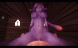 breasts cowgirl_position dominant_female eris_(monster_girl_island) monster_girl_island redamz sex slime_girl tagme thick_thighs video