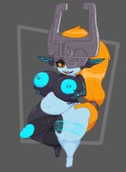 absurd_res alyaska2201 anthro ass belly big_breasts breasts futanari genitals hi_res humanoid imp imp_midna intersex midna nintendo penis slightly_chubby solo the_legend_of_zelda thick_thighs twilight_princess wide_hips