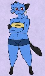 big_breasts breasts cleavage dewott female furry nerdyreindeer nintendo pokémon_(species) pokemon pokemon_(species) thick_thighs wide_hips