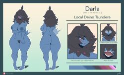 2024 ass ass_focus big_ass big_breasts breasts darla_(lyorenth-the-dragon) deino female lyorenth-the-dragon nintendo nipples original original_character pokemon pokemon_(species) thick_thighs thighs